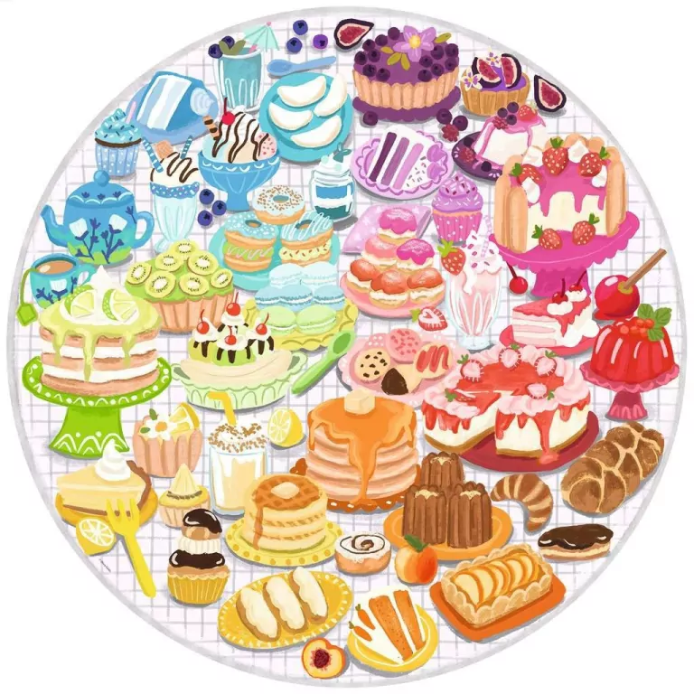 Puzzle 500. Desery. Paleta kolorów - tantis.pl