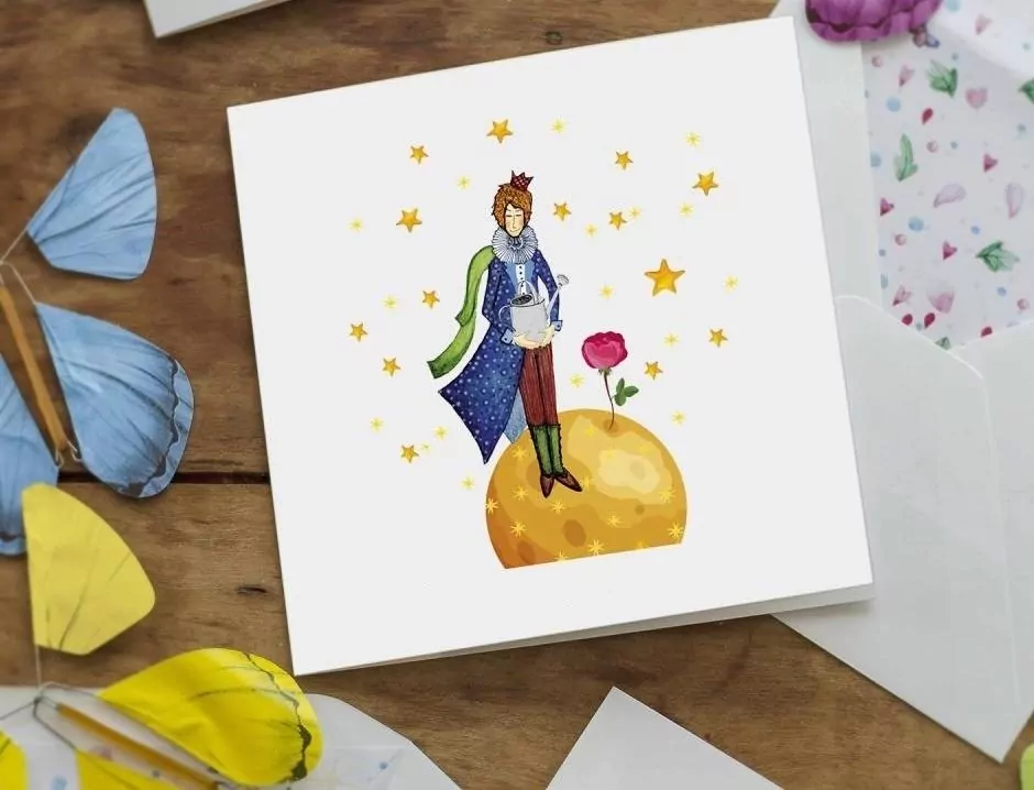 Karnet z niespodzianką. Mały Książę - tantis.pl