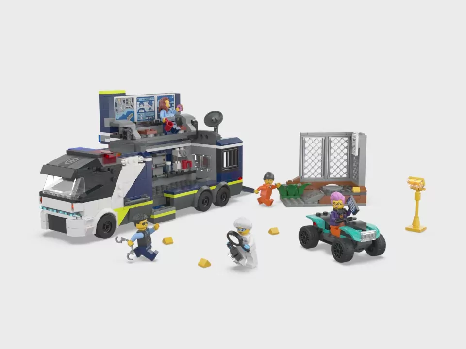 LEGO® CITY. Policyjna ciężarówka z laboratorium kryminalnym 60418 - tantis.pl