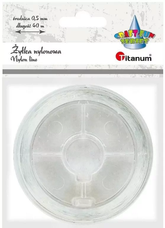 Żyłka nylonowa przezroczysta 0,5mm 40m - tantis.pl