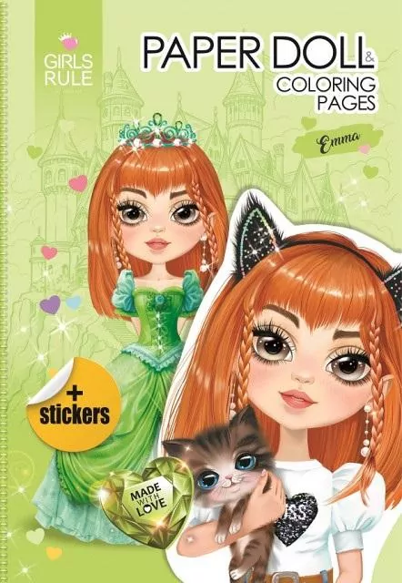 Papierowa lalka do wycinania Emma - tantis.pl