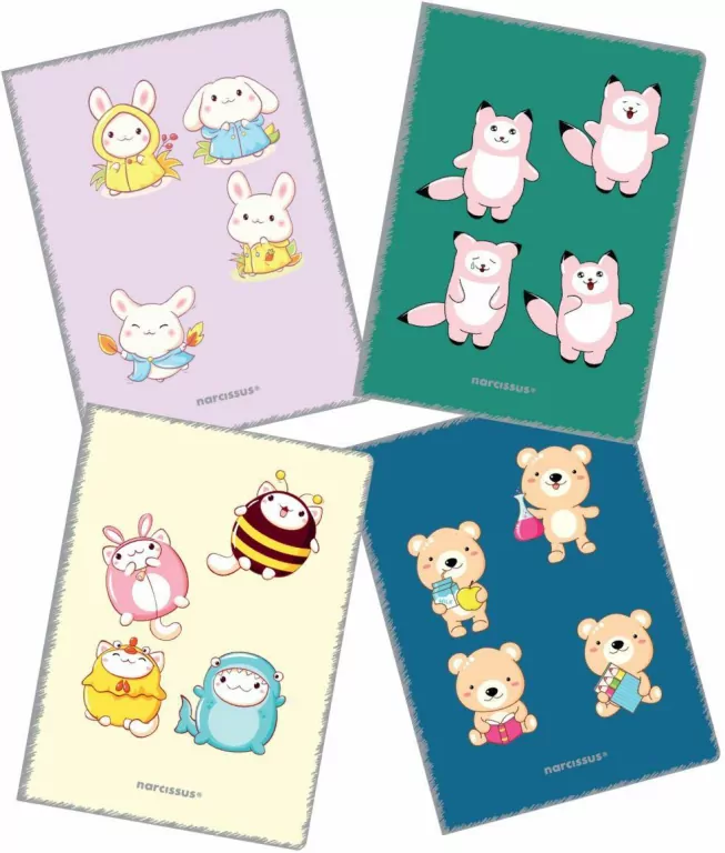 Zeszyt A4 32k. kratka PP Kawaii 1szt.mix - tantis.pl