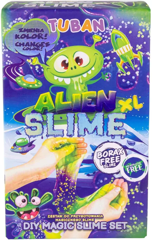 Tuban. Zestaw Diy Alien Xl Slime, magiczny slime obcy - tantis.pl