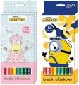 Kredki ołówkowe 12 kolorów Minionki - tantis.pl