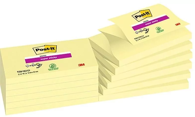 Bloczek samoprzylepny żółty 90K 127x76mm - tantis.pl