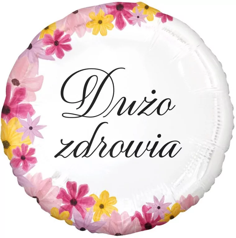 Balon foliowy Dużo zdrowia 44cm - tantis.pl