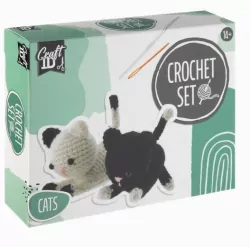 Zestaw do szydełkowania Koty