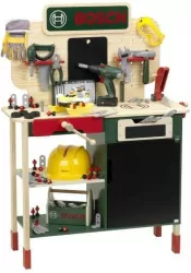 Warsztat drewniany Bosch z narzędziami