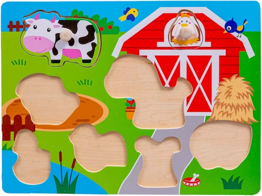 Smily Play. Układanka drewniana Mała farma - tantis.pl