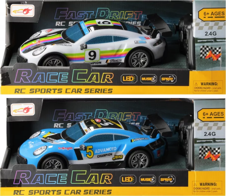 Auto wyścigowe zdalnie sterowane R/C FF Lad Spray 1szt.mix - tantis.pl