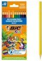 Kredki drewniane Kids Smooth ECO 12szt BIC - tantis.pl