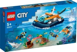 LEGO® City Exploration. Łódź do nurkowania badacza. 60377