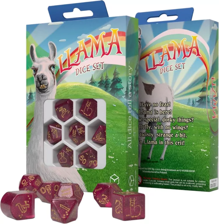 Llama Dice Set: Puffy - tantis.pl