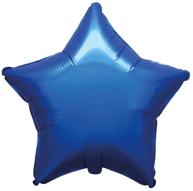 Balon foliowy Gwiazda satynowy Navy Blue 45cm - tantis.pl