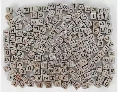 Koraliki ABC - Srebrne literki 6 mm (30g) - tantis.pl