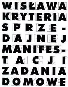 Wisława Kryteria sprzedajnej manifestacji - tantis.pl