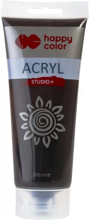 Farba akrylowa Studio 200 ml umbra palona Happy Color - tantis.pl