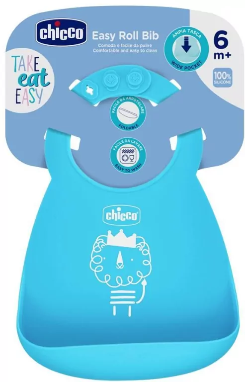Chicco. Śliniaczek. Niebieski - tantis.pl