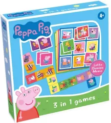 Świnka Peppa 3w1 Lotto, Domino, Memo