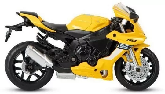 YAMAHA YZF-R1 / 67705/yellow 1:18. MSZ - tantis.pl