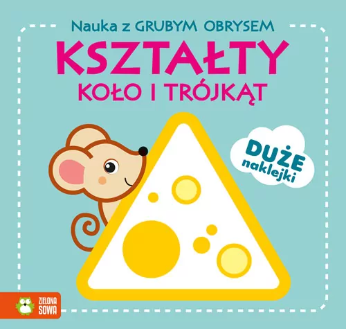 Kształty. Koło i trójkąt. Nauka z grubym obrysem - tantis.pl