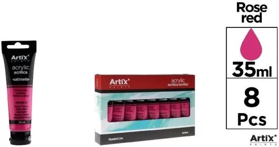 Farba akrylowa różowo-czerwona 35ml