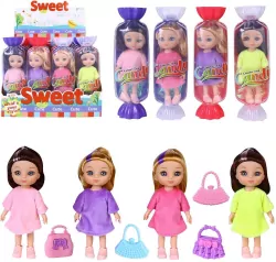 Lalka dziewczynka w cukierku 16cm