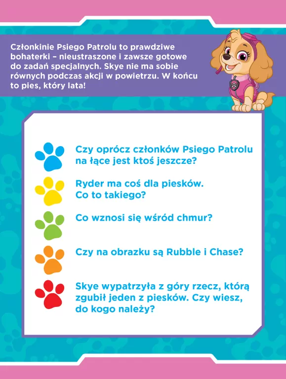 Psi Patrol. Wodne kolorowanie 15 Dziewczyny.. - tantis.pl