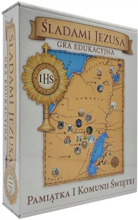 Gra edukacyjna - Śladami Jezusa. Pamiątka Komunii - tantis.pl