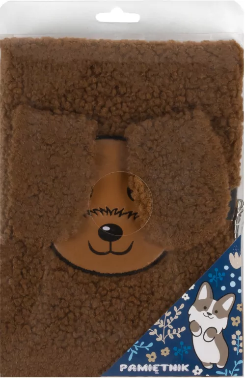 Pamiętnik pluszowy z kłódką Pies DERFORM - tantis.pl