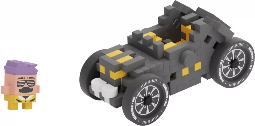 Mini Waffle 50 elementów Cars: Grey Old Timer - tantis.pl