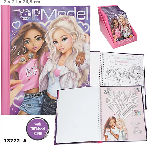 Kolorowanka ze światełkiem LED i dźwiękiem Top Model Me BFF 13722A - tantis.pl