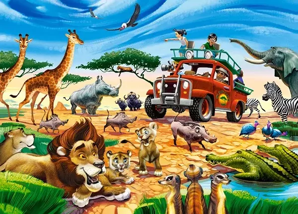 Puzzle 180. Safari Adventure. B-018390 - tantis.pl