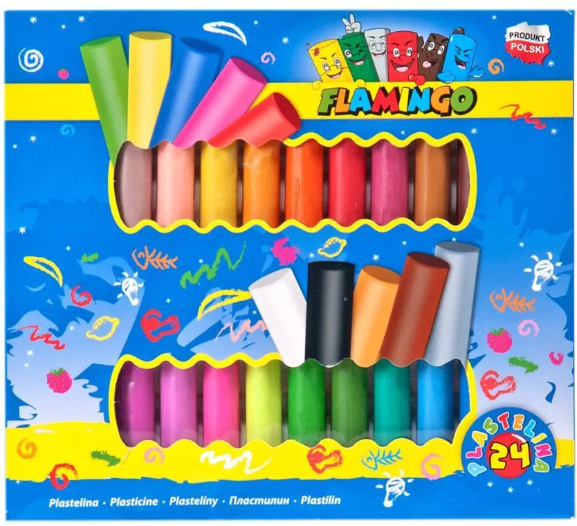 Plastelina flamingo 24 kolorów - tantis.pl