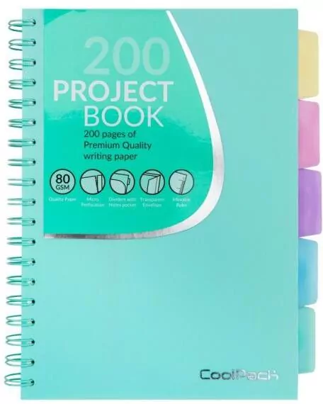 Kołobrulion A4 Coolpack Pastel - mięta - tantis.pl