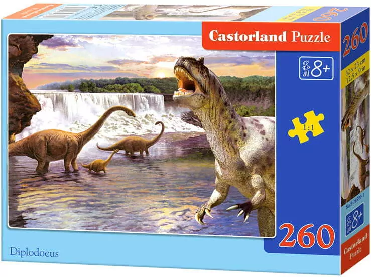 Puzzle 260. Dinozaury w wodzie. 26999 - tantis.pl
