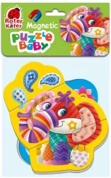 Miękkie magnetyczne puzzle. Słoń i Krokodyl