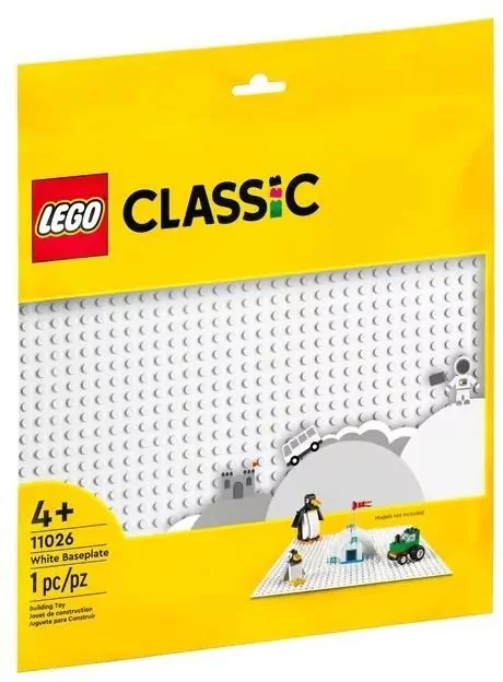 LEGO® Classic. Biała płytka konstrukcyjna. 11026 - tantis.pl