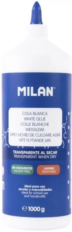 Klej biały w płynie 1000g MILAN - tantis.pl
