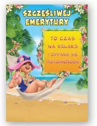 Kartka okolicznościowa Emetytura duża TDF27