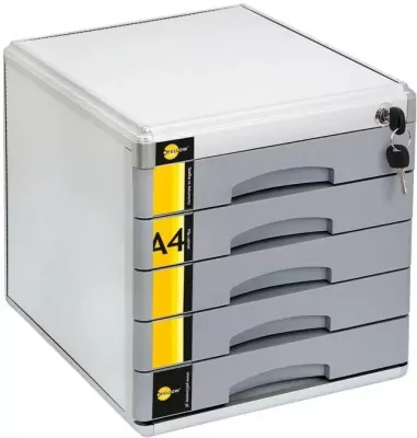 Szafka na dokumenty 5 szufl. metalowa YELLOW ONE