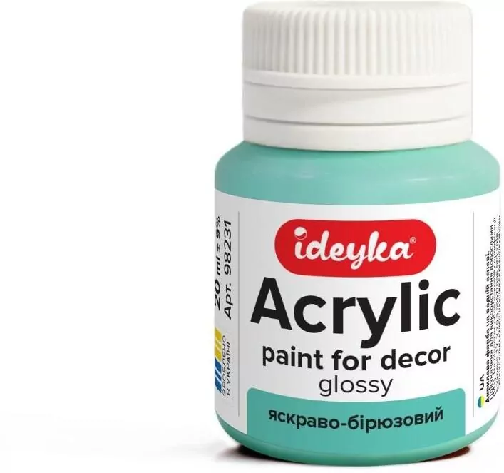 Farba akrylowa jasny turkus 20ml - tantis.pl