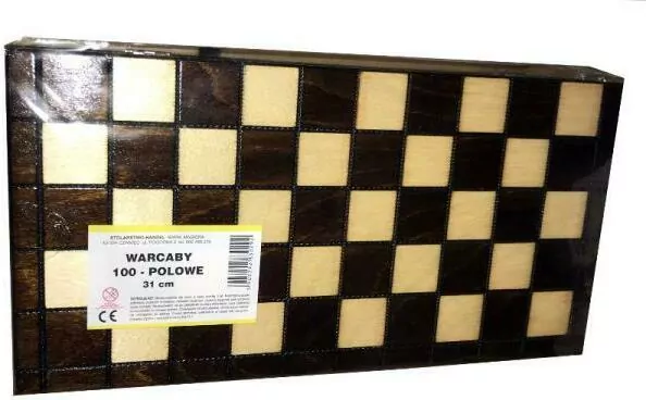 Magiera. Warcaby 100-polowe 31 cm, drewniane - tantis.pl