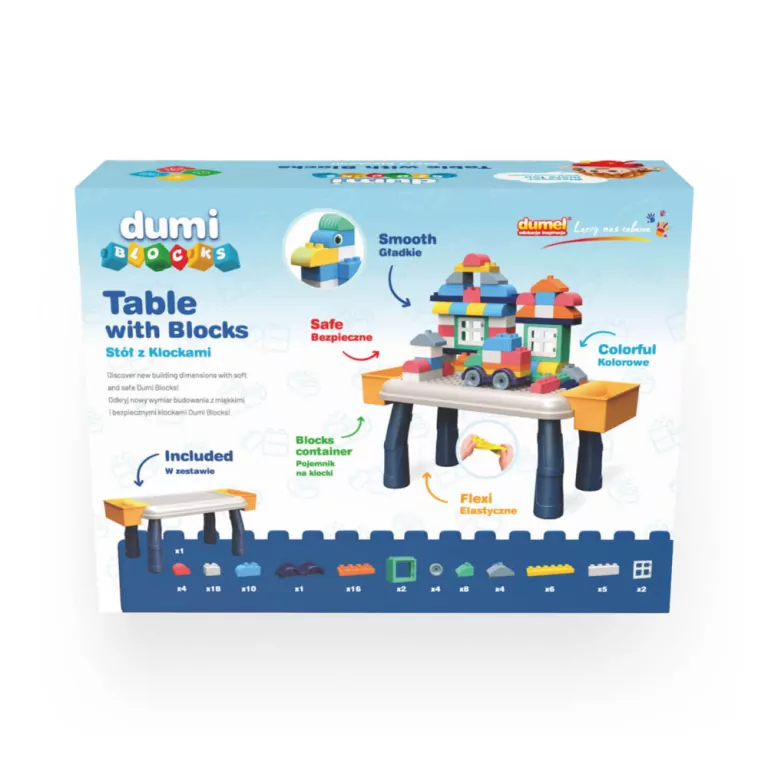 Dumel Discovery. Stół z Klockami - tantis.pl