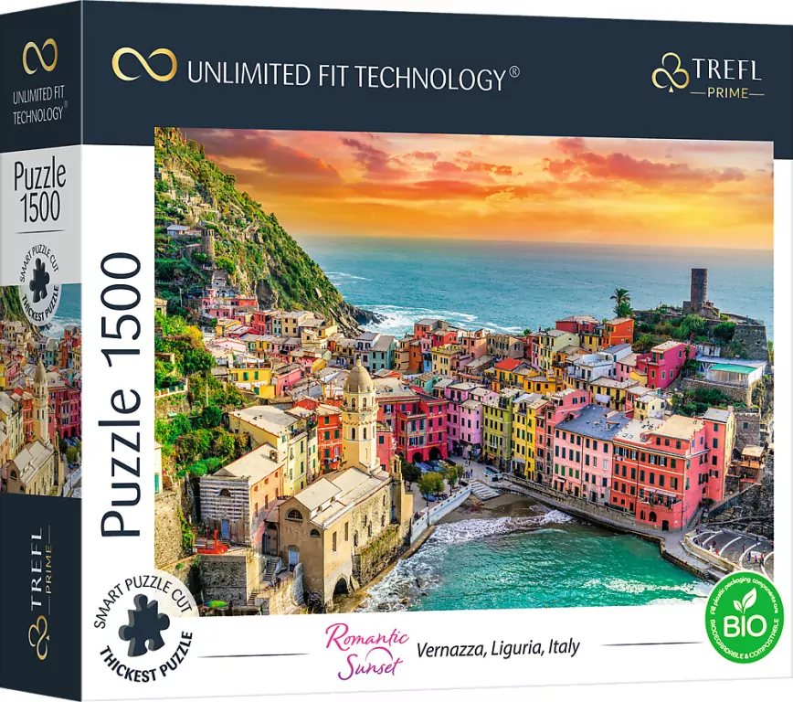 Puzzle 1500. Romantic Sunset: Vernazza - tantis.pl
