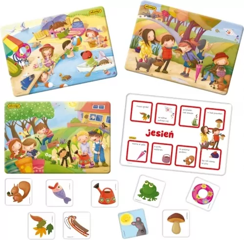 Edukacyjna loteryjka obrazkowa - 4 pory roku - tantis.pl