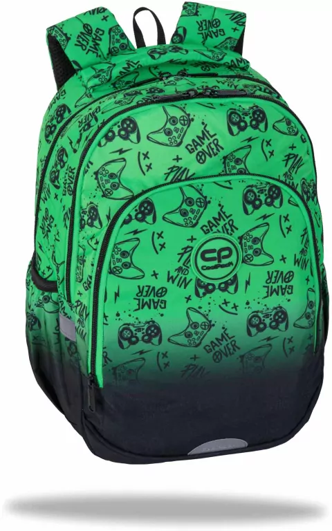 Plecak szkolny Coolpack Prime Pro Game Over Gradient Green - tantis.pl