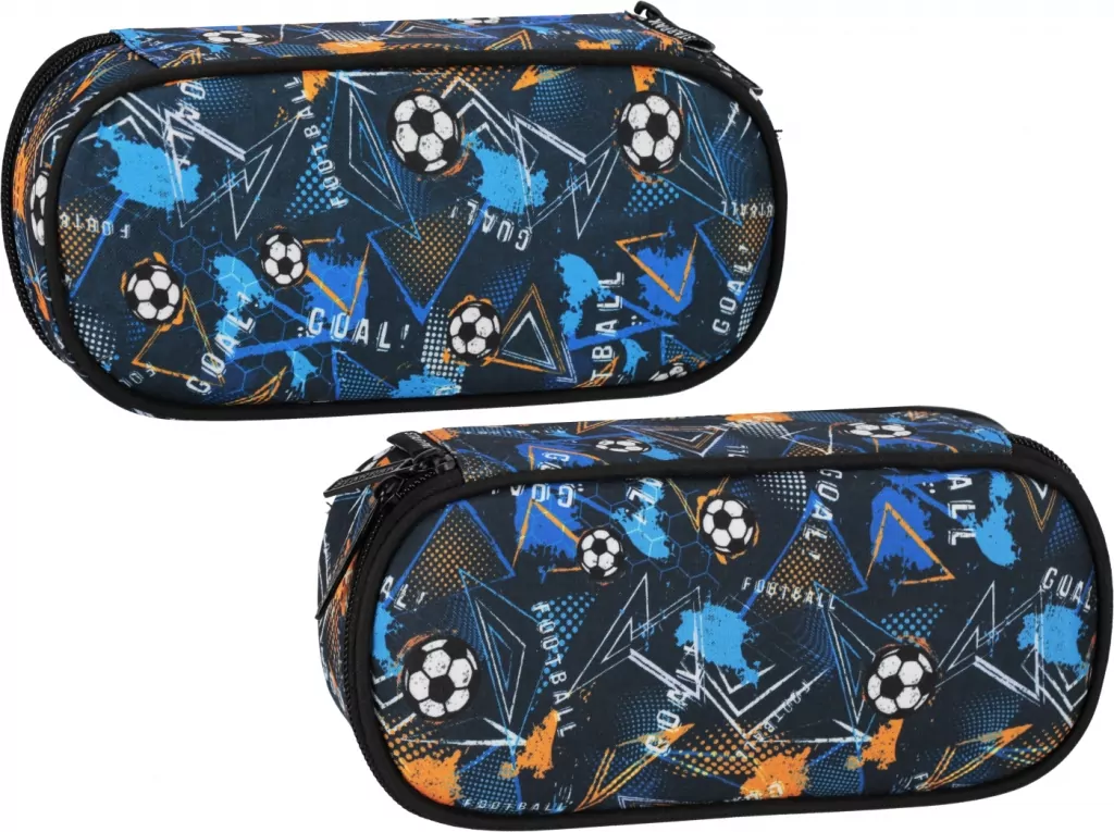 Piórnik saszetka 1zamek Football blue - tantis.pl
