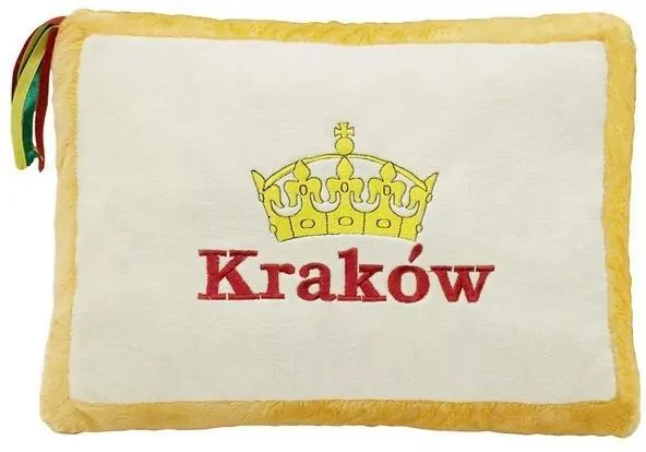Poduszka Kraków żółta 34x24cm - tantis.pl