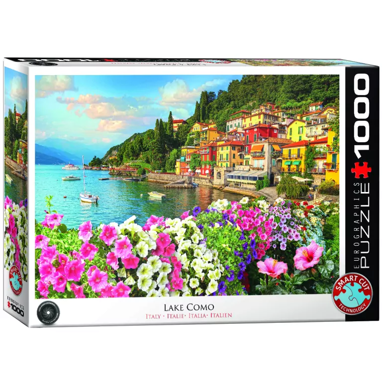 Puzzle 1000 Włochy, Jezioro Como - tantis.pl
